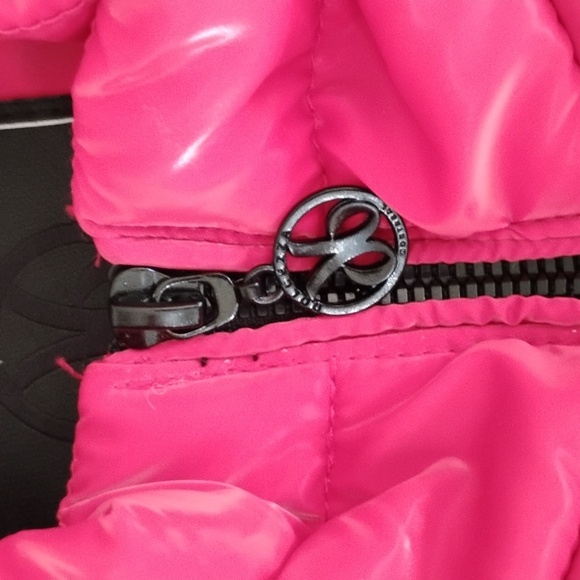 Dolcezza Red Puffer Vest Glossy Shine - Picture 5 of 9